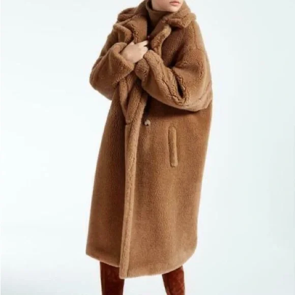 House of Harlow 1960 Faux Fur Teddy Jacket Sz L - Picture 1 of 10